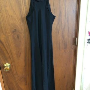 DBY long sumr black dress Halter like dressy